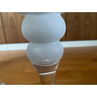 OUTLET - B - Ware - Boltze Windlicht Set Manou 2-teilig (verschiedene Muster, Deko-Gläser für Kerzen / , Kerzenständer Höhen   40 cm / 35 cm, Form rund, abstrakte Muster, Farbabplatzungen