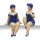 Kantenhocker Figur Becky Badenixe Blau/Weiß 2er-SET