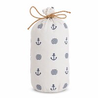 Türstopper Stoff maritim 1,5 kg Weiß/Navy