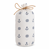 Türstopper Stoff maritim 1,5 kg Weiß/Navy