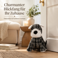 Türstoppper Hund Kariert 1Kg 25 cm