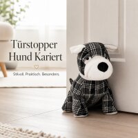 Türstoppper Hund Kariert 1Kg 25 cm