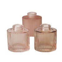 Vase Tonja 3er-SET Hellrosa - Flaschenvase