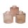 Vase Tonja 3er-SET Hellrosa - Flaschenvase