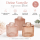 Vase Tonja 3er-SET Hellrosa - Flaschenvase