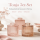 Vase Tonja 3er-SET Hellrosa - Flaschenvase