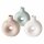 Vase Lanyo 3er-Set aus glasiertem Steingut