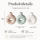 Vase Lanyo 3er-Set aus glasiertem Steingut