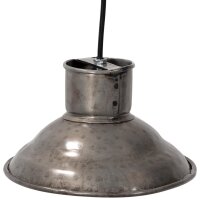 Hängelampe Fabriklampe aus Roheisen mit Klarlack - Klein - ⌀ 23 cm