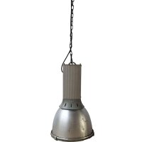 Große Eisenlampe mit Fabriklook mit Eisenkette ⌀ 34 cm