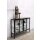 Sideboard Anrichte mit schwarzem Metallrahmen und weisser Innenausstattung