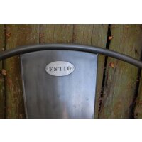 Rustikaler und Robuster Esszimmerstuhl in Eisen matt - 4er Set