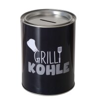 Spardose Grillkohle 10 x 14 cm