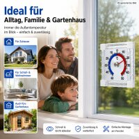 Fensterthermometer selbstklebend 7,5 cm