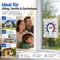 Fensterthermometer selbstklebend 7,5 cm
