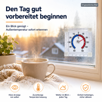 Fensterthermometer selbstklebend 7,5 cm