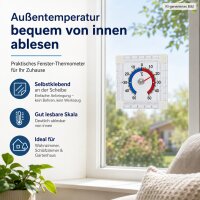 Fensterthermometer selbstklebend 7,5 cm