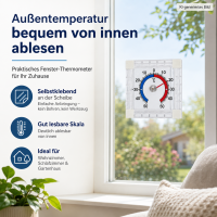 Fensterthermometer selbstklebend 7,5 cm