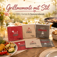 Servietten Grillzeit 3er-SET
