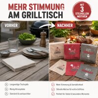 Servietten Grillzeit 3er-SET