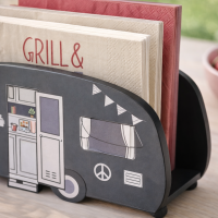 Serviettenhalter Vanlife Schwarz 17 x 6 x 10 cm