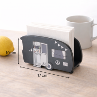 Serviettenhalter Vanlife Schwarz 17 x 6 x 10 cm