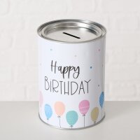 Spardose Happy Birthday Ballons 14 x 10 cm