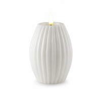 LED Gerillte Kerze 7,5 x 10 cm