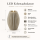 LED Gerillte Sand Kerze 7,5 x 10 cm