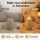 LED Gerillte Sand Kerze 7,5 x 10 cm