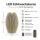LED Gerillte Kerze Sand 10 x 15 cm