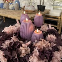 LED Gerillte Kerze 10 x 15 cm