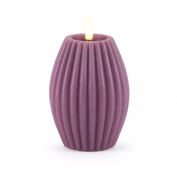 LED Gerillte Kerze 10 x 15 cm