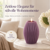 LED Gerillte Kerze 10 x 15 cm