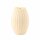 LED Kerze Gerillt Creme 10 x 15 cm