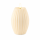LED Kerze Gerillt Creme 10 x 15 cm