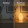 LED Kerze Gerillt Creme 10 x 15 cm