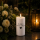 LED Grabkerze Deluxe Homeart Trauerkerze Indoor und Outdoor Wasserdicht IP 44- ( Du lebst in unseren Herzen )