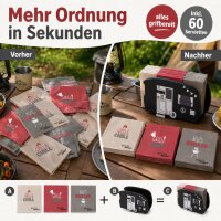 Serviettenhalter Vanlife Schwarz + 3er-SET Servietten Grillzeit