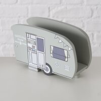 Serviettenhalter Vanlife Grau + 3er-SET Servietten Grillzeit