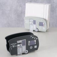 Serviettenhalter Vanlife Grau + 3er-SET Servietten Grillzeit