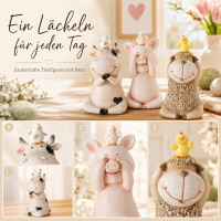 Boltze Home Figuren Set Enzo - Kuh Schwein Schaf