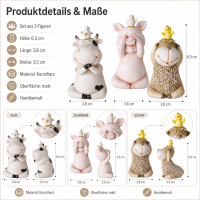 Boltze Home Figuren Set Enzo - Kuh Schwein Schaf