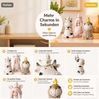 Boltze Home Figuren Set Enzo - Kuh Schwein Schaf
