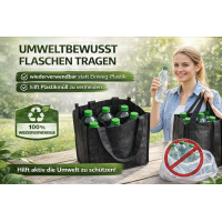 Flaschentasche Kunststoff für 6 Flaschen