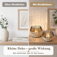 Boltze Windlicht Korb Lugo
