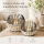 Boltze Windlicht Korb Lugo 2er-Set Natur/Schwarz