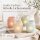 Boltze Windlicht Gladys 4er-Set Pastellfarben