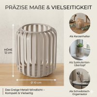 Boltze Windlicht Viki Beige