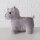 Türstopper Hund Grau 22 x 20 cm